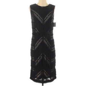 Calvin Klein Sheath Dress Small Black New Sleeveless Lace Stretch
